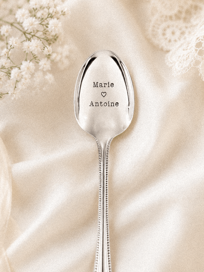 cadeau cuillère mariage prénoms