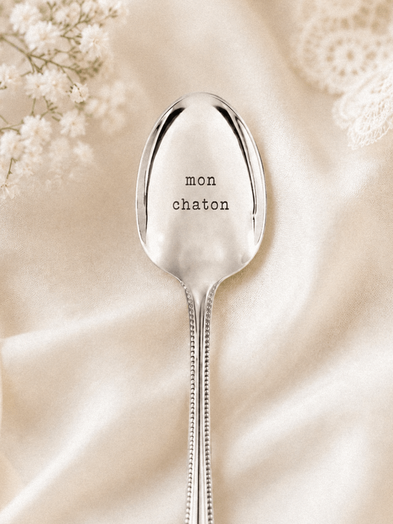 cadeau cuillère gravée mon chaton